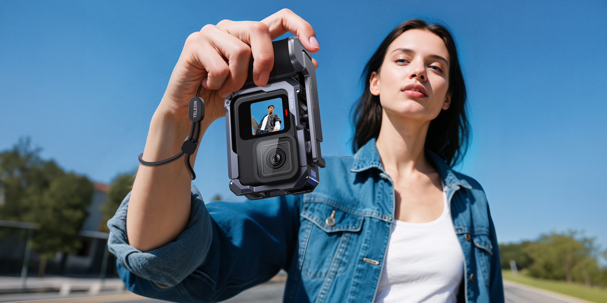 Ramka montażowa z gripem Telesin S6-FMS-26-TGP do kamer GoPro Hero 9 / 10 / 11 / 12 / 13